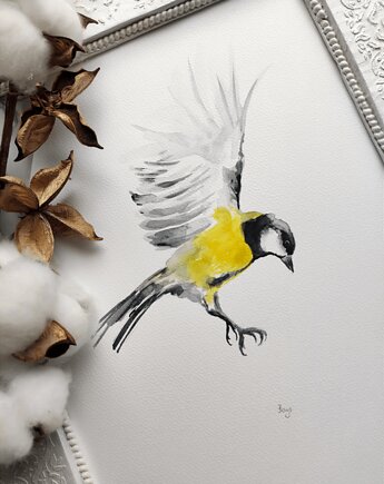 Akwarela sikorka, Wiktoria Borys Art