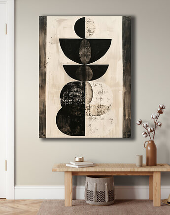 Geometria natury - Obraz na płótnie - Druk Blejtrama, Minimalizm, Loft #128, Black Sapphire Art