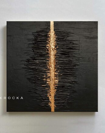 Obraz BRUJO  - mocna czarna struktura, art and texture