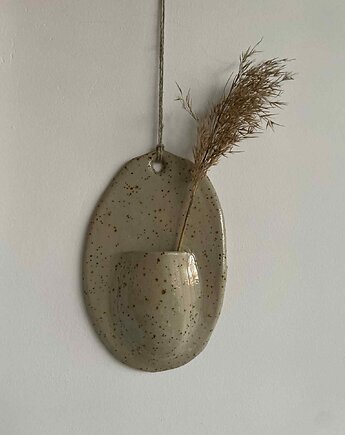 Wazon naścienny, grzelka ceramika