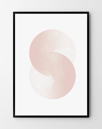 Plakat Różowe koła, HOG STUDIO