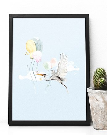 Balloons - plakat A4/A3, Justyna Mioduszewska