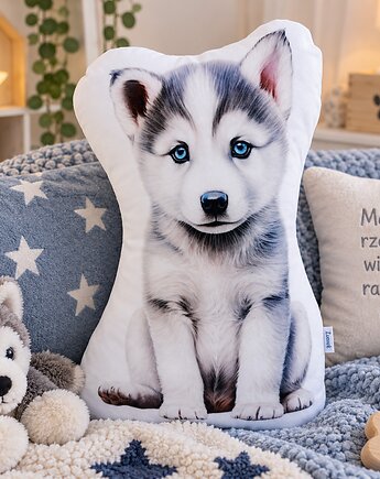 Poduszka piesek przytulanka piesek husky maskotka pluszowy husky, Uszyciuch