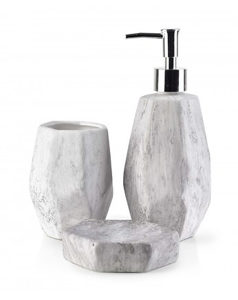 Zestaw Łazienkowy Ceramiczny Marble, MIA home