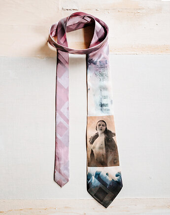 Jedwabny krawat AKT dla niej lub dla niego,  IMADEONE