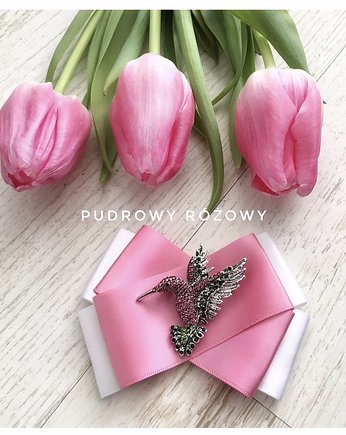 Brosza z Koliberkiem Nowość, Pudrowy Różowy