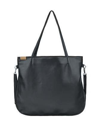 Pacco bag torebka czarna na zamek miejska vegan, hairoo