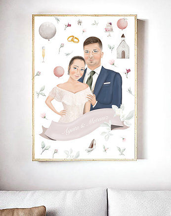 Portret  ślubny bajkowy/ilustracyjny., mamam