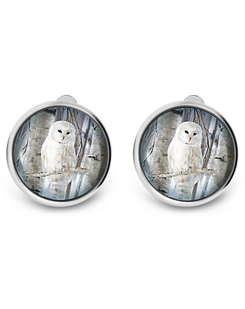 Klipsy - Biała sowa, yenoo