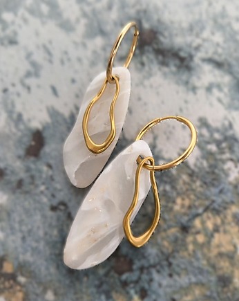 Lodowe kolczyki z zawieszkami DELIKATNOŚĆ, sploteka