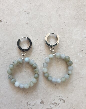 Kolczyki DONUTS labradoryt, modesign