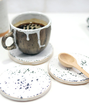 Podkładki pod filiżanki terrazzo, 10FingersArt