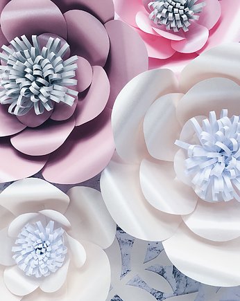Kwiaty na ścianę 3D- duże papierowe kwiaty, So cute So lovely