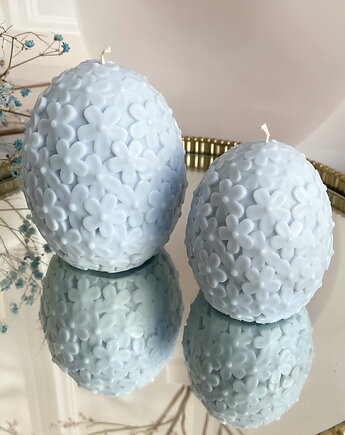 Świece ekologiczne sojowe dekoracyjne jajka wielkanocne jasny niebieski, Coccola JEWELLERY