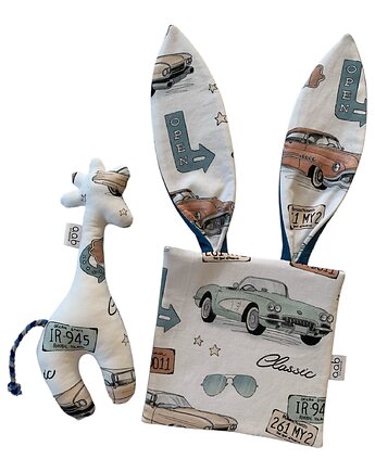 Zestaw żyrafa i uszy Auto retro, aab creative