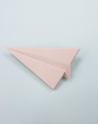Broszka Porcelanowa Samolot Różowa, StehlikDesign
