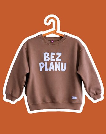 Bluza dziecięca BEZ PLANU - lawendowa, Wear Your Journey