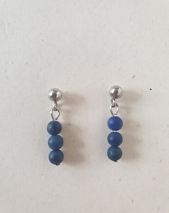 Kolczyki DROPSY MINI lapis lazuli, stal, modesign