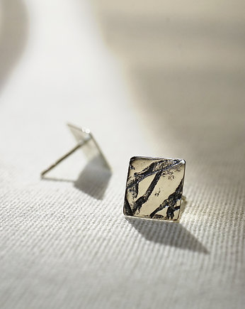 Kolczyki srebrne Kora, studio INDIGO