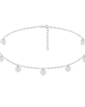 Naszyjnik choker z kółkami srebro 925, THE SILVER STORY