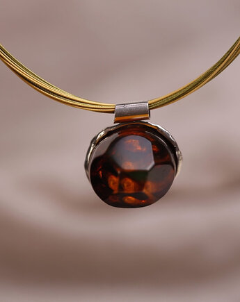 Naszyjnik z bursztynem bałtyckim, Andorii by Baco