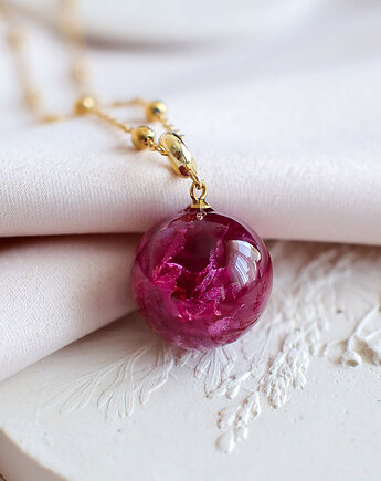 Wisiorek z różą, nature gift