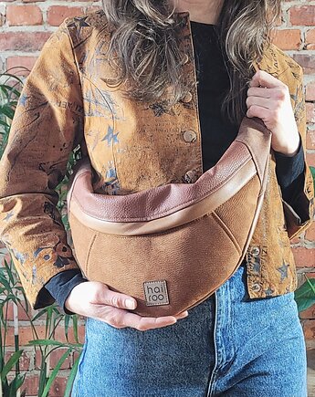 Nerka "Haru"ruda brąz eko skóra vegan, hairoo