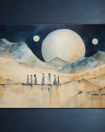 Kobiety Diuny - Plakat - Impresjonizm, Loft, Minimalizm, Black Sapphire Art