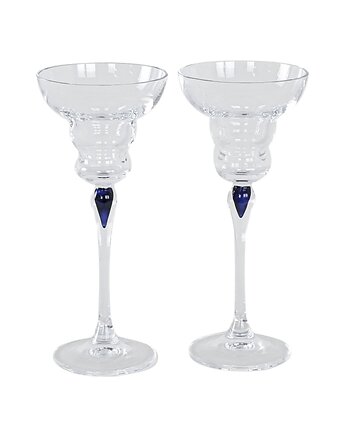 Para szklanych kieliszków, duński design, lata 70, produkcja: Dania, Przetwory design