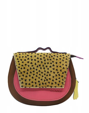 Torebka damska skórzana obrotowa klapka 4w1 rączka pasek OLIVKA, Olivka Warsaw