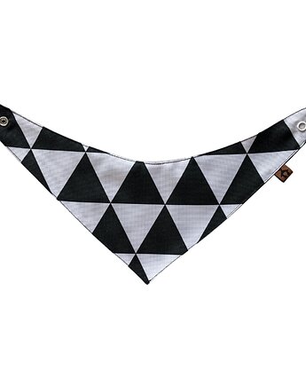 Bandana dla psa, jamnika zapinana na nap Trójkąty, Psia szafa