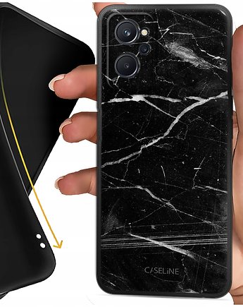 ETUI CASE SILIKONOWE MATOWE do realme 9i / Oppo A36 / Oppo A76 CZARNY MATT, Caseline  etui na telefon