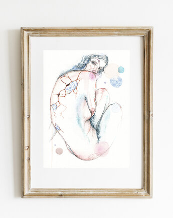 Kintsugi, 21x30 cm, JUST ILUST Justyna Małczak