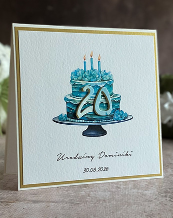 Kartka urodzinowa z kopertą prezentową, BH 31, Anna Art and Crafts