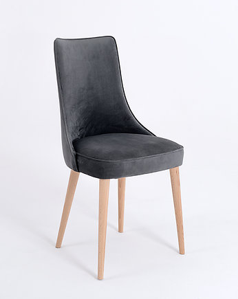 Wygodne krzesło KIKO - szare, buk naturalny, CustomForm