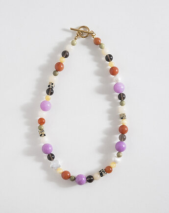 Kolorowy naszyjnik z kamieni naturalnych, ech studio