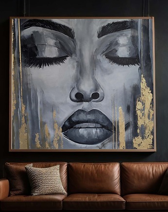 Abstrakcja Kobieta BLISKA ręcznie malowany obraz, Diana Abstract Art