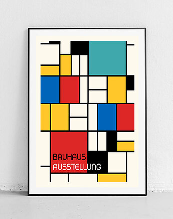 Plakat Modernistyczna abstrakcja w kratkę, Harvest Maison