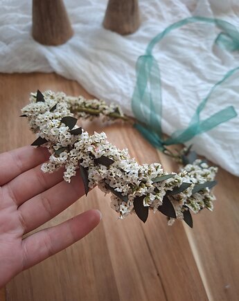 Wianek na głowę z stabilizowanych roślin, Mudryk Viktoria Dried Flowers