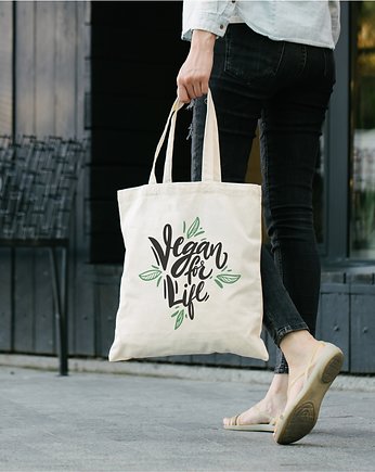 Torba bawełniana "VEGAN FOR LIFE", Fotobloki and decor