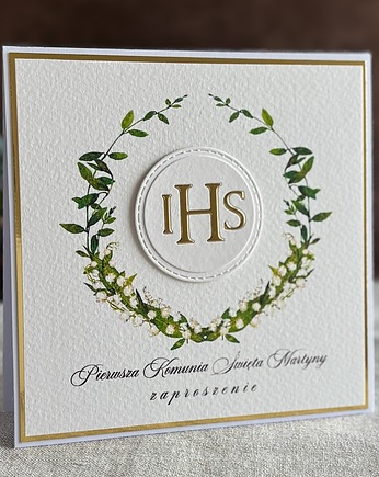Zaproszenia na komunię, wzór 49D, Anna Art and Crafts