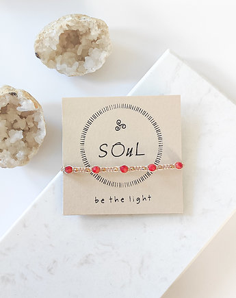 Bransoletka z koralem na indywidualne zamówienie, Sol Soul