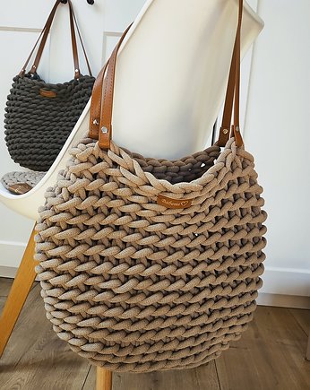 Torba na Ramię "Boho Weave Bag" kolor piaskowy, Babemi Love 