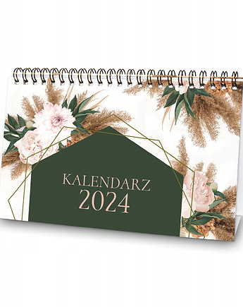 Kalendarz biurkowy 2024 Pampas Boho na biurko, Planerum