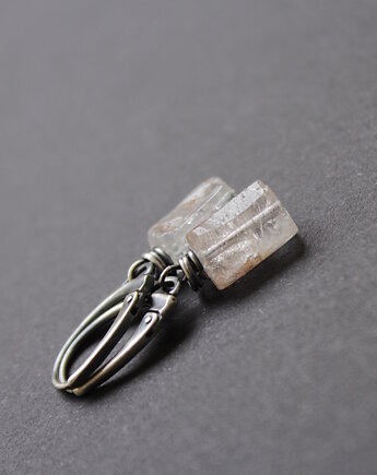 Kolczyki Kwarc z inkluzjami, fado