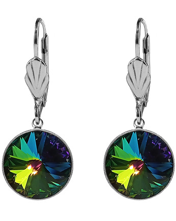 Kolczyki z kryształami Swarovskiego, Silver Violet