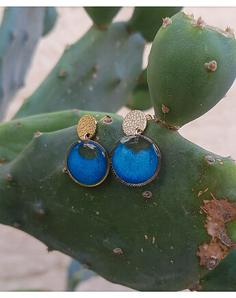 Turkusowe kolczyki Dolci, Figa handmade accessories