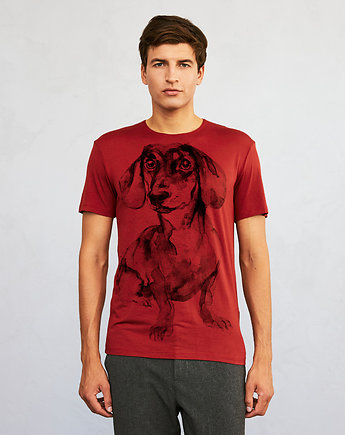 Dachshund no.4 Men's T-shirt marsala, SELVA