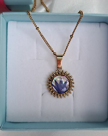 Naszyjnik Chabrowe Słońce, Frant Art Jewellery