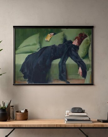 PLAKAT po balu, młoda dekadentka sztuka ścienna, black dot studio